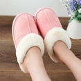 thumbnail image 3 of Womens Slipper Memory Foam Fluffy Soft Warm Slip On House Slippers, 3 of 5