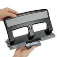Staples 26614 HeavyDuty 3Hole Punch 30Sheet Capacity Black