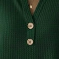 thumbnail image 5 of RongHuan Waffle Tops for Women Button Down V Neck Henley Shirt Fashion Long Sleeve Shirts Dressy Casual Tunics T-Shirt, 5 of 6