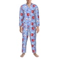 thumbnail image 3 of Sikiie coffee love cup winter Mens Pajama Set, Soft Warm Long Sleeve Sleepwear, Cozy Button-Down Pjs for Men-Small, 3 of 7