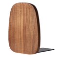 thumbnail image 1 of Sujetalibros de escritorio de madera para arte, soporte para revistas, base de hierro antideslizante, nogal negro, 1 of 5