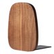 thumbnail image 1 of Sujetalibros de escritorio de madera para arte, soporte para revistas, base de hierro antideslizante, nogal negro, 1 of 5
