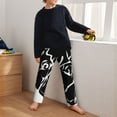 thumbnail image 5 of Pofeuu Red Heart And Puppy Of Bulldog Print Teenagers' Pajama Pants, Soft Lounge Pajama Pants with big pockets for Men Plaid Pj Bottoms-XS(5-6), 5 of 6