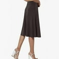 thumbnail image 5 of Byworldtasic Womens Skirts Knee Length Long Skorts for Women Dressy Casual Midi Skort Summer Travel Modest Skirts, 5 of 8