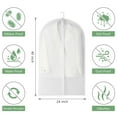 thumbnail image 7 of Tripumer 5 Pcs Clear Garment Bags 24 x 40 inch Hanging Clothes Cover Full Zipper Suit Bags PEVA Garment Covers for Closet Clothes Storage, 7 of 7