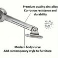 thumbnail image 4 of Lid Support Hinge in Satin Nickel Folding Lid Stay Hinge with Soft Close, Perfect for Toy Box/Drawer Window/Wardrobe/Cabinet Doo, 4 of 6