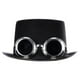 thumbnail image 4 of Gorro Steamgoggles, cilíndrico, gafas de soldador extraíbles, steampunk nuevo, inventor, disfraz, carnaval, Halloween, fiesta temática,Negro,Talla única, 4 of 5