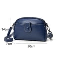 thumbnail image 2 of Bolso de mujer de PU de moda, bolso pequeño práctico con múltiples compartimentos, informal, tipo bandolera para el hombro, color azul oscuro, 2 of 5