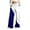 Blue, variant on Chbgutlmr Wide Leg Pants for Women Sweatpants Elastic Waist Drawstring Color Block Casual Loose Trousers
