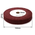 thumbnail image 4 of 4”~12“ Nylon Fiber Flap Polishing Wheel Disc Non-Woven Abrasive Buffing 320-Grit 150mm YIWEI, 4 of 9
