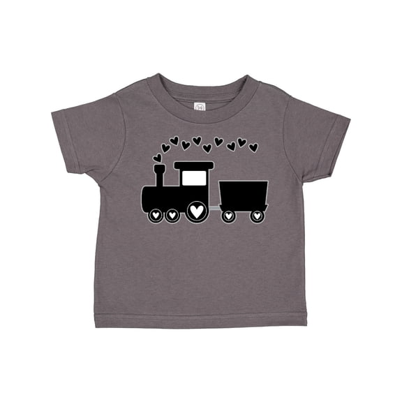 Inktastic Valentines Day Heart Choo Choo Train Boys Toddler T-Shirt