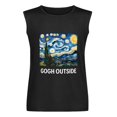 thumbnail image 5 of Gogh Outside Men'S Muscle T-Shirt, Sleeveless, Muscle Tank Tee Top L, 5 of 7