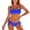 Blue, variant on Tankini Swimsuits for Women,High Slit Swimsuit for Women with Side Zipper and Tied Detail Tankini Two Piece Bathing Suit with Adjustable Straps for Pool,Womens Swimsuits,Mint Green,S