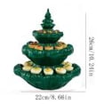 thumbnail image 3 of Layered Deviled Egg Christmas Tree, Resin Christmas Tree Deviled Egg Platter, Holiday Deviled Oval Tray with Lid Reusable, 3 of 6