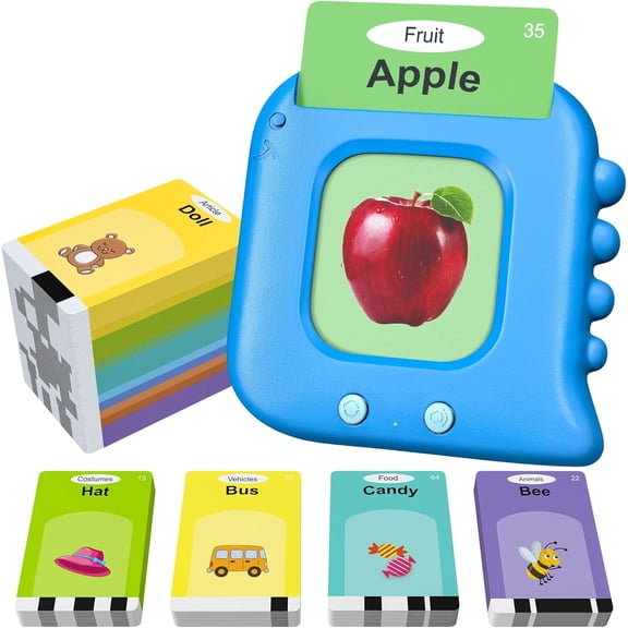 Talking Flash Cards,Kids Toddler Flash Cards with 240 Sight Words，Autism Sensory Toys,Speech Therapy,Learning Educational Gifts for Age 1 2 3 4 5 Years Old Boys and Girls