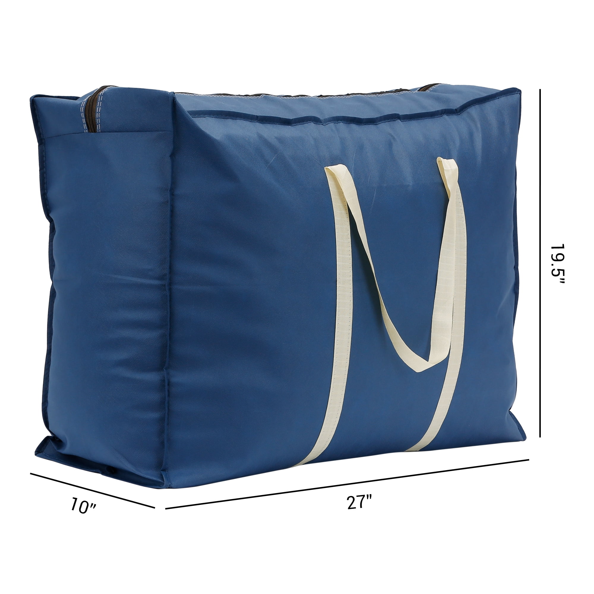 Unique Bargains 1 Pack Clothes Storage Bags Moving Bags Navy Blue 27*20*10in