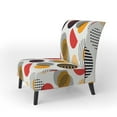 thumbnail image 2 of Designart "Multicolor Circle Pattern" Upholstered Patterned Accent Chair and Arm Chair, 2 of 5