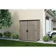 thumbnail image 7 of Suncast Extra-Large Vertical Storage Shed, All-Weather Outdoor Backyard Unit, Sand, 7 of 7