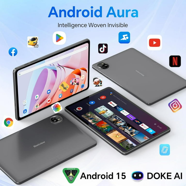 Blackview 2025 Android Tablets 4GB RAM 64GB ROM 10.1 inch Tablet