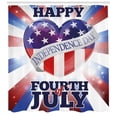 thumbnail image 3 of Ambesonne 4th of July Shower Curtain, Patriotic Flag, 69"Wx84"L, Multicolor, 3 of 3