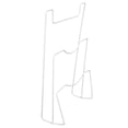 thumbnail image 6 of Fugacal Pot Lid Organizer,Pot Lid Holder,Wrought Iron Cabinet Door Mount Pot Lid Organizer Cutting Board Holder Kitchen Cookware Storage, 6 of 7