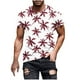 thumbnail image 1 of Camisetas de Manga Larga para Hombres Imprimir Fallow Cuello Redondo Camiseta, Moda Casual Manga Corta Mezcla de Algodón/Lino, 1 of 9