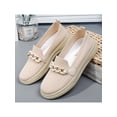 thumbnail image 4 of Frontwalk Women Flats Comfort Loafers Classic Casual Shoes Work Fashion Boat Shoe Womens Slip On Khaki 8.5, 4 of 6
