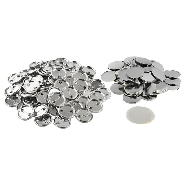 50 juegos de Piezas de insignias de botones en blanco Zulema 37mm 100 juegos