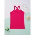 thumbnail image 3 of Xnihocha Kids Girls Dance Tank Tops Spaghetti Strap Camis Racerback Gymnastic Yoga Top Shirts Hot Pink 150, 3 of 6