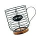 thumbnail image 2 of Cesta para cápsulas de café, organizador de cápsulas de espresso de gran capacidad, cápsula de café de hierro negro, 2 of 9
