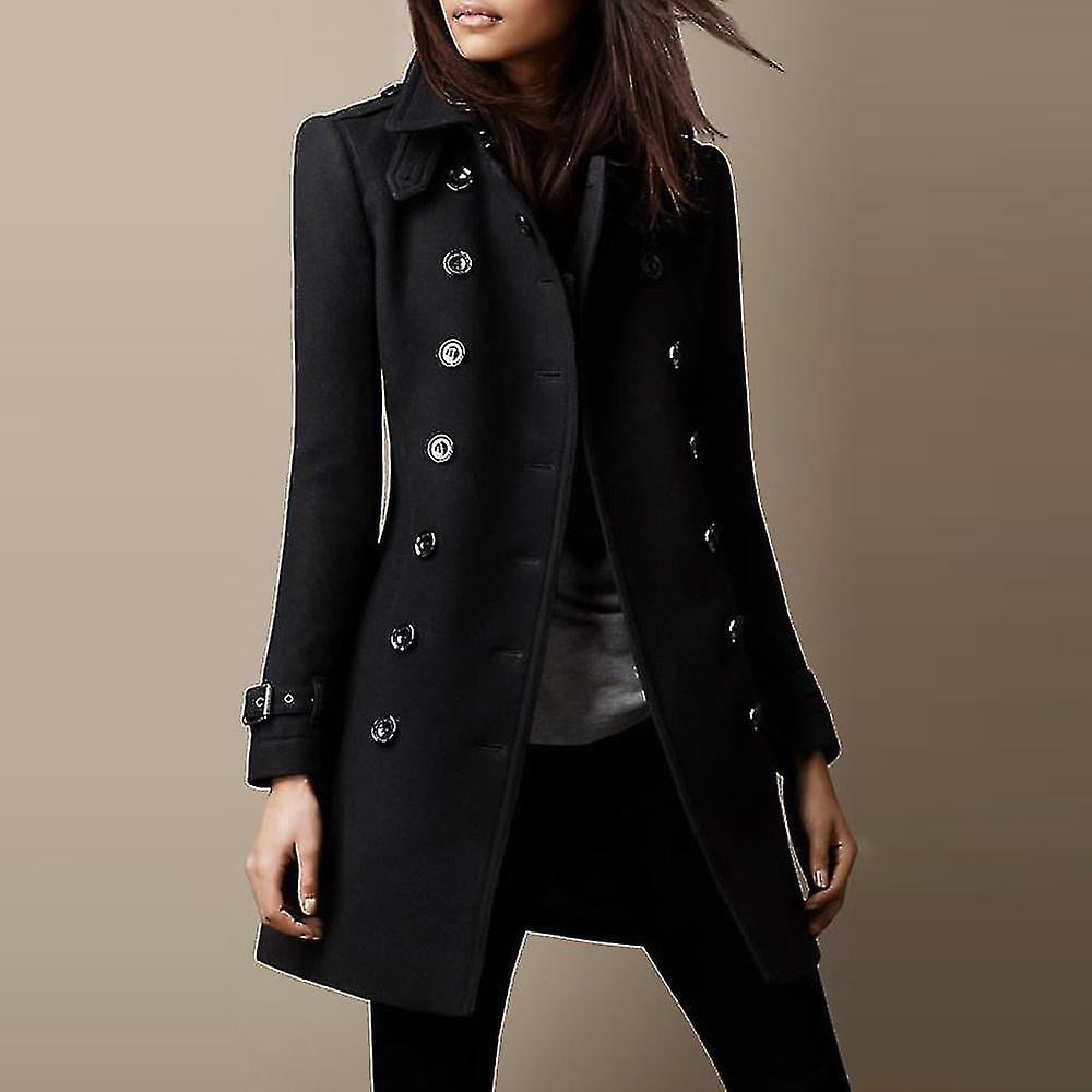 Military style wool coat womens best sale