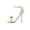 Gold, variant on Shelby Bow Open-Toe Stiletto Heels Sandals - Silver Palladium, Size 38.5