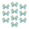 thumbnail image 2 of 10x Retro mariposa Flatback botón aleación resina artesanía álbum de recortes para suministros DIY adornos coser proyectos artesanales bolsas Decoraci azul, 2 of 9
