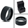 thumbnail image 4 of Tungsten I Love You 3000 Quote Engraved Band Ring 9mm Men Women Comfort Fit Black Flat Cut Brushed Polished, 4 of 4