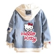 thumbnail image 1 of Women and men Cowboy Jacket Hello Kitty Hoodie Spring and Autumn KT Cat Sweet Top FJH, 1 of 6