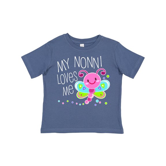 Inktastic My Nonni Loves Me Cute Dragonfly Boys or Girls Toddler T-Shirt
