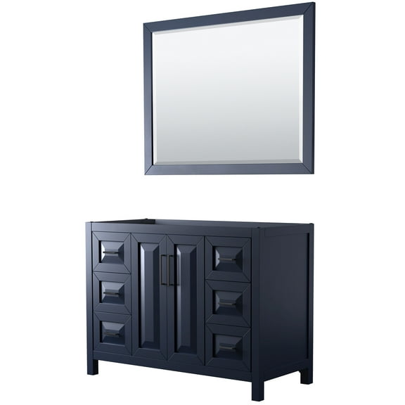 Wyndham Collection Wcv252548scxsxxm46 Daria 47" Single Free Standing Vanity Cabinet - Dark