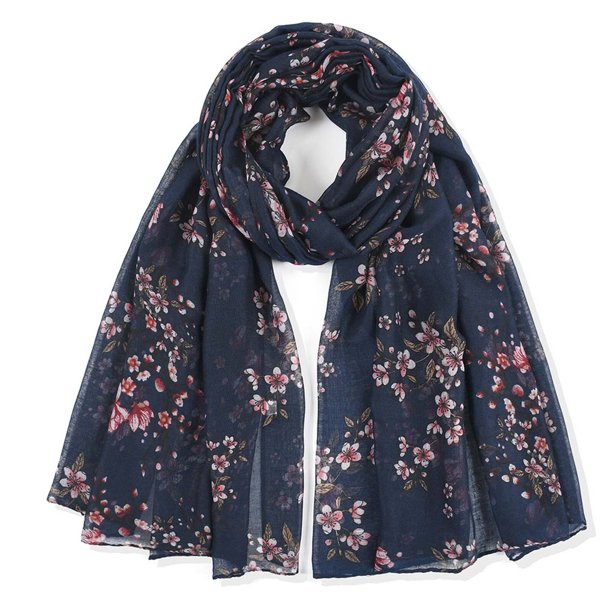 Bufanda de gasa con estampado Floral para mujer, chales de invierno, el mejor regalo de fiesta, Hijab musulmán, Sjaal, 180cm x 90cm qiuyongming unisex