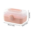 thumbnail image 3 of Portable Health Supplement Organizer Transparent Container For Daily Home And Outdoor Use, 3 of 9