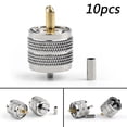 thumbnail image 1 of 10Pcs UHF Plug Male Pl259 Crimp Connector Adapter For RG316 RG174 RG178 LMR100, 1 of 6