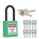 thumbnail image 5 of Sailing Juego de 10 candados de seguridad verdes de 38 mm/1,5 pulgadas: ideales para fábricas, sitios de construcción, hospitales y productos químicos, 5 of 10