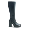 thumbnail image 2 of WILD PAIR Womens Black Zipper Accent Killian Round Toe Block Heel Riding Boot 10 M, 2 of 2