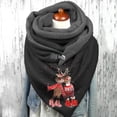 thumbnail image 2 of Printing Scarves Fashion Wrap Women Button Warm Casual Soft Shawls Scarf, 2 of 3