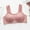 23-Watermelon Red, variant on YWDJ Bras for Women Plus Size Closure in Back Lounge Bras No Wire Comfortable Bras Wide Strap Half Cup Push up Wrap Bras Padded Comfortable Bras Button Sleep Bras Orange M