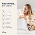 thumbnail image 2 of Blissy 100% Mulberry Silk Pillowcase for Hair and Skin, 22 Momme Grade 6A Silk Pillow Case with Hidden Zipper, Standard, White, 2 of 8