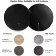thumbnail image 2 of Discos deslizantes Core Sliders - Uso de doble cara en alfombras o pisos de madera dura - Equipo de fitness (2 piezas, negro) TUNC Sencillez, 2 of 5