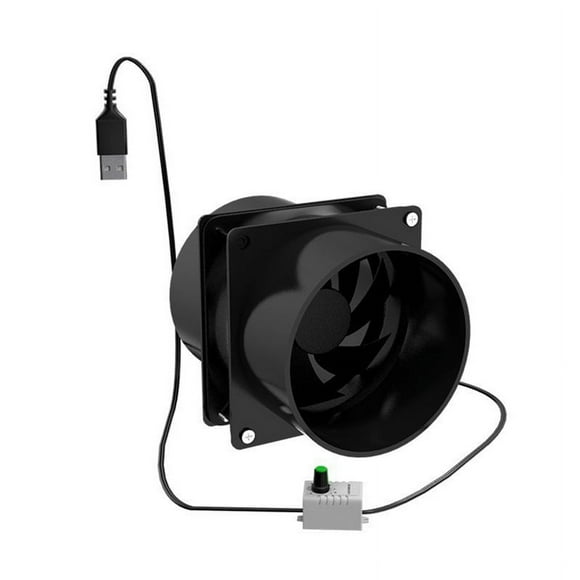 USB Ventilador de Velocidad Ajustable Absorbedor de Humo ESD Extractor de Humos Ventilador Conducto de Tubo Ventilador de Ventilación de Tubo Exhuast