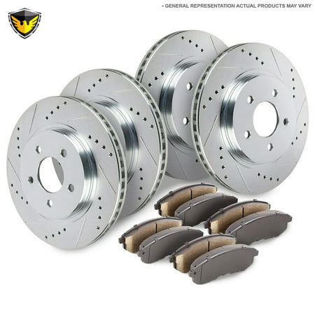 Front Rear Brake Pads And Rotors Kit For Dodge Ram 1500 (The Best Brake Pads And Rotors)