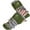 Army Green, variant on HNMKIU Lux Winter Half Toe Fashion Knit Gloves With Embroidered Warm Legislative Design For Cozy Outdoor Use Black,One Size