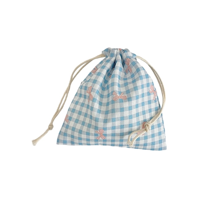 Bolsas de Regalo de Vacaciones Pequeñas, Bolsa de Almacenamiento a Prueba de Polvo de 14x16cm para Dulces de Pascua, Pequeñas Bolsas de Regalo de Pascua con Cordón, Bolsa de Poliéster Azul para Fiesta